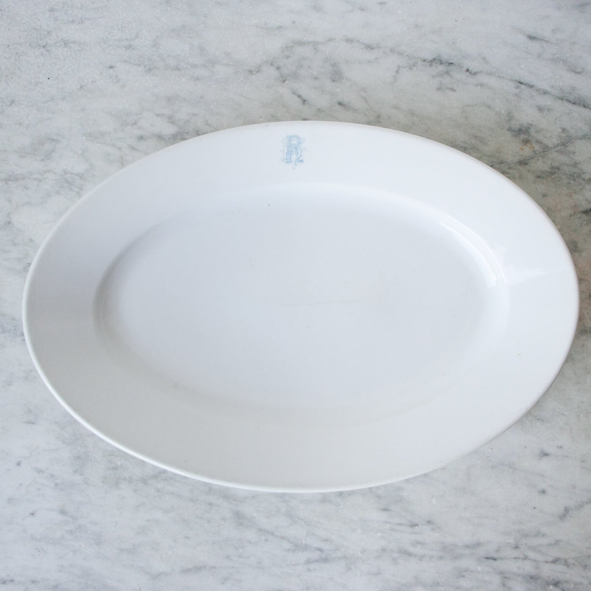 Monogrammed Porcelain Platter - elsie green - the french kitchen