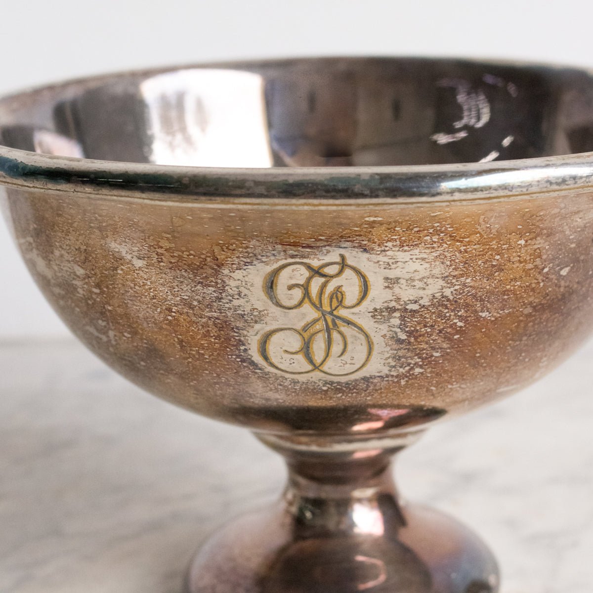 Monogrammed Silver Compote - elsie green - The French Kitchen