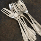 Monogrammed Sterling Dessert Fork Set of 4 | The Patrick Orbe Collection - elsie green - the french kitchen