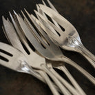 Monogrammed Sterling Dessert Fork Set of 4 | The Patrick Orbe Collection - elsie green - the french kitchen