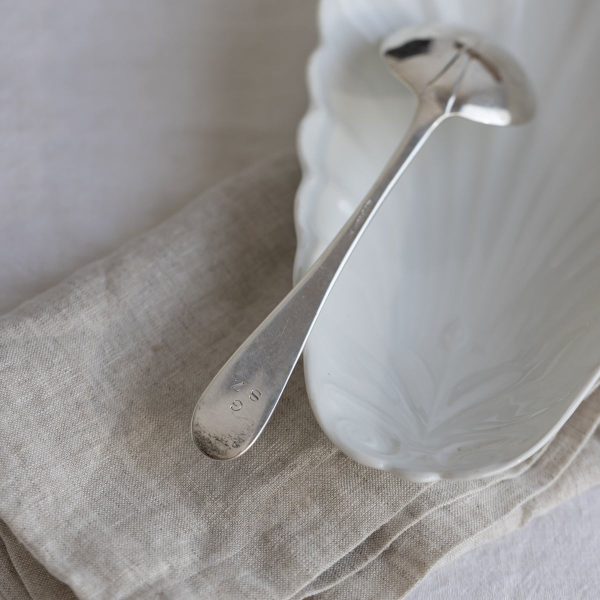 Monogrammed Sterling Ladle | The Patrick Orbe Collection - elsie green - the french kitchen