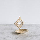 Moroccan Brass Soap Dish with Petite Savon - elsie green - decor