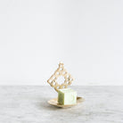 Moroccan Brass Soap Dish with Petite Savon - elsie green - decor