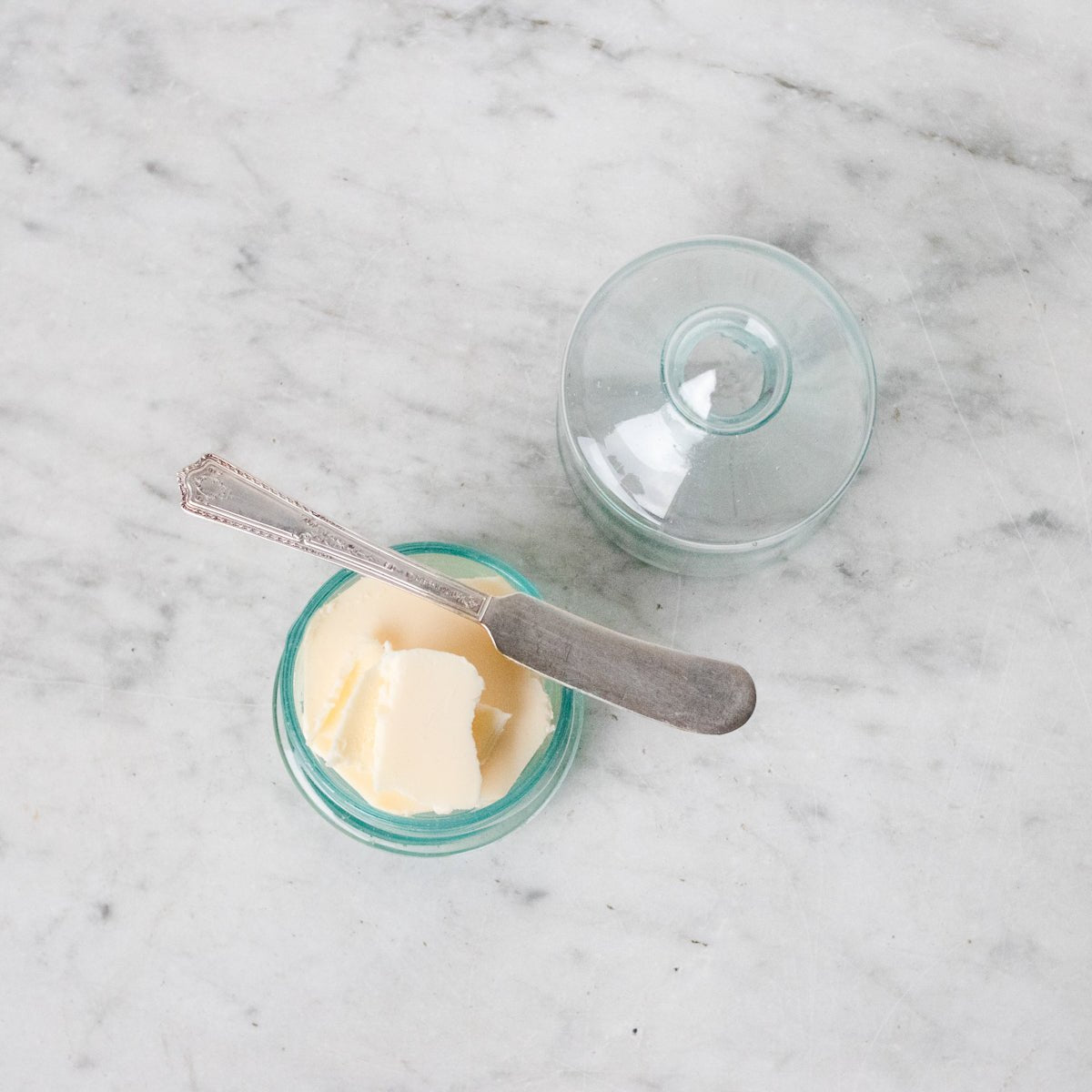 Moroccan Glass Butter Keeper - elsie green - the french kitchen