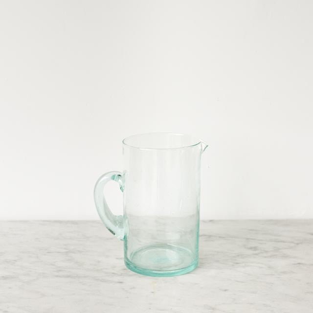 Moroccan Glass Pitcher - elsie green - French Kitchen