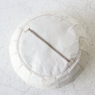 Moroccan Leather Pouf - elsie green - Furniture