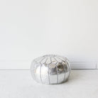 Moroccan Leather Pouf - elsie green - Furniture