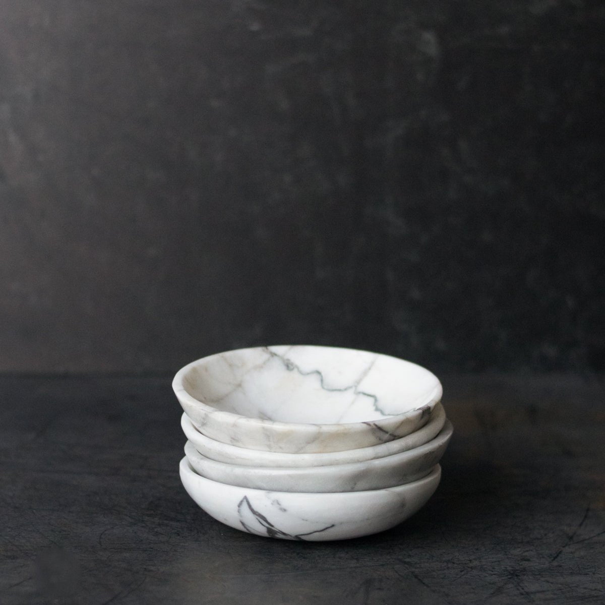 Moroccan Marble Bowl Set of 4 - elsie green - Decor