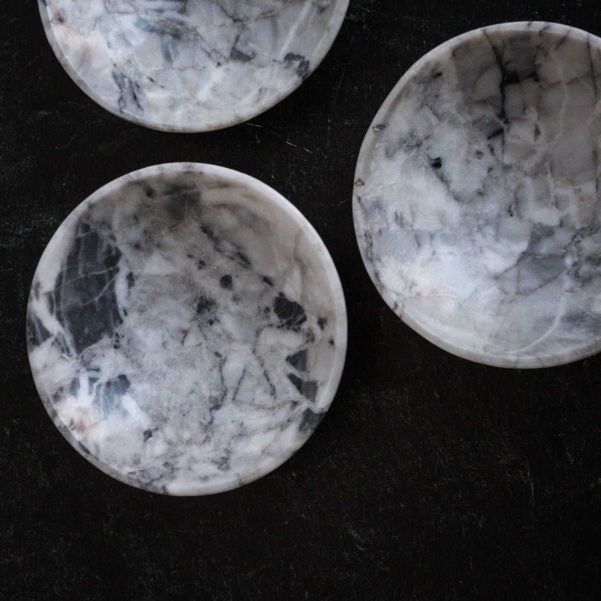 Moroccan Marble Bowl Set of 4 - elsie green - Decor