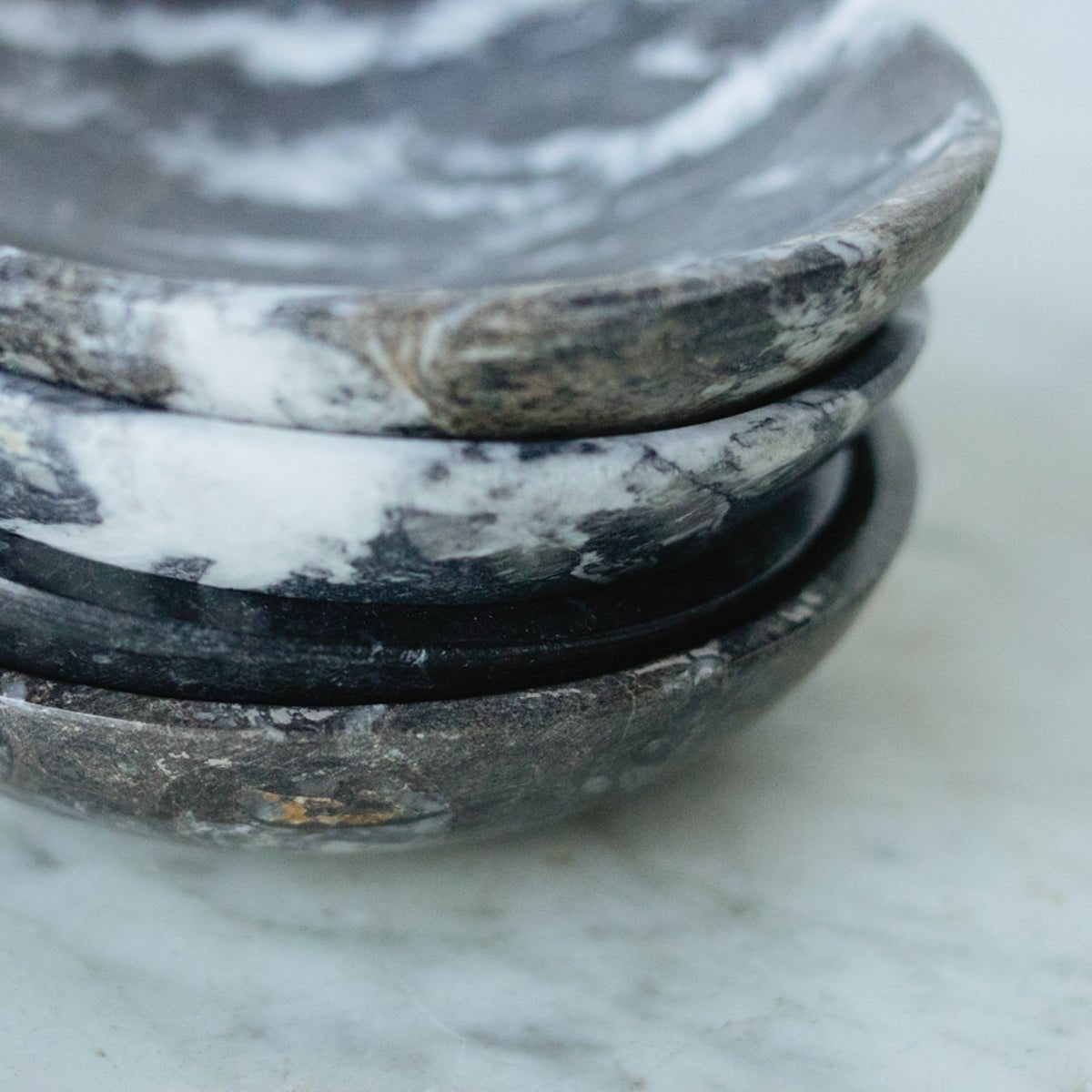 Moroccan Marble Bowl Set of 4 - elsie green - Decor