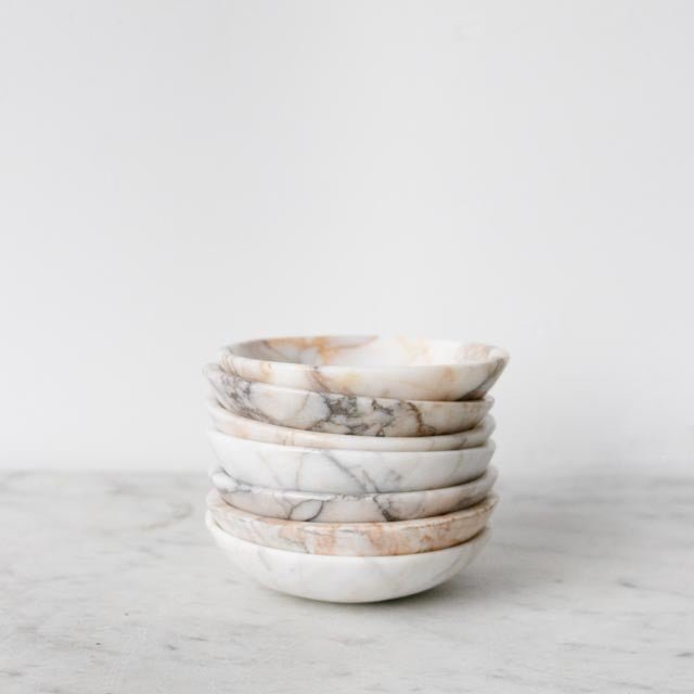 Moroccan Marble Bowl Set of 4 - elsie green - the french kitchen
