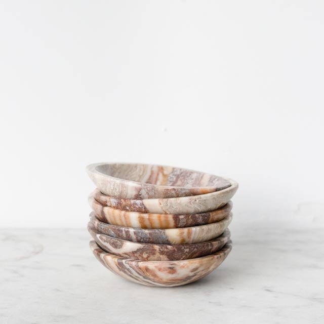 Moroccan Marble Bowl Set of 4 - elsie green - the french kitchen
