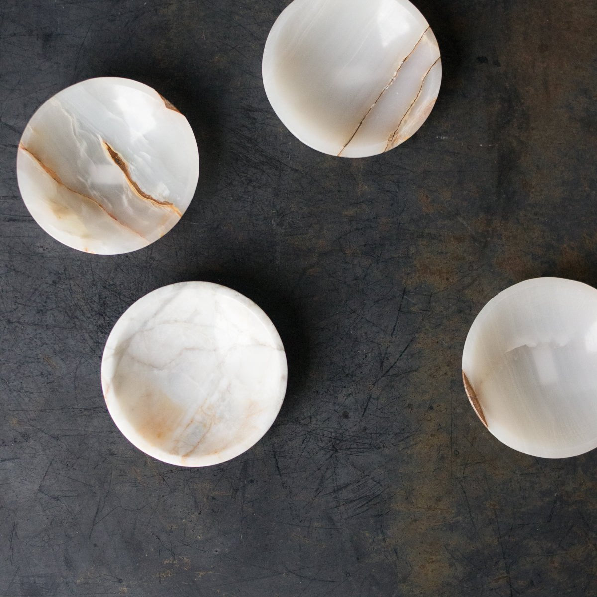 Moroccan Marble Bowl Set of 4 - elsie green - the french kitchen