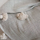 Moroccan Pom Pom Throw - elsie green - Textiles