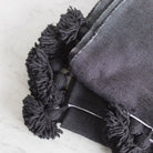Moroccan Pom Pom Throw - elsie green - Textiles