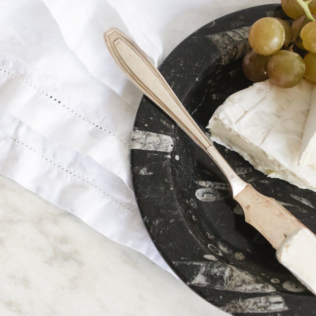 Moroccan Tray and Vintage Silver Spreader - elsie green - the french kitchen