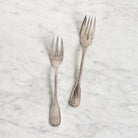 Moroccan Wood Bowl with Pair of Vintage Serving Forks - elsie green - the french kitchen