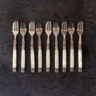 Mother of Pearl Dessert Fork Set of 9 - elsie green - the french kitchen