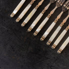 Mother of Pearl Dessert Fork Set of 9 - elsie green - the french kitchen