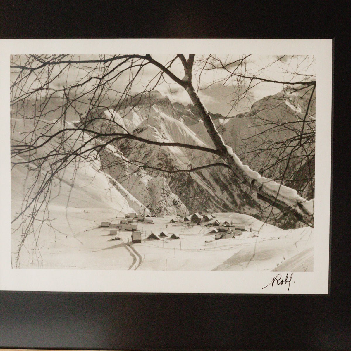 Mountain Village Vintage Photograph - elsie green - art