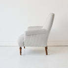 Napoleon III Arm Chair | Black Ticking - elsie green - furniture