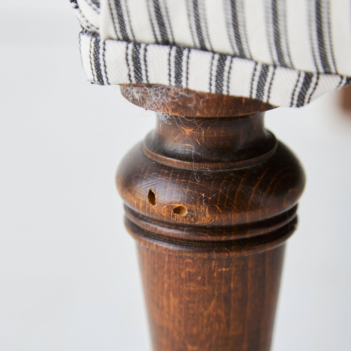 Napoleon III Arm Chair | Black Ticking - elsie green - furniture