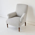 Napoleon III Arm Chair | Black Ticking - elsie green - furniture