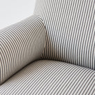 Napoleon III Arm Chair | Black Ticking - elsie green - furniture