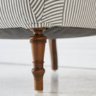 Napoleon III Arm Chair | Black Ticking - elsie green - furniture