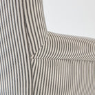 Napoleon III Arm Chair | Black Ticking - elsie green - furniture