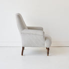 Napoleon III Arm Chair | Black Ticking - elsie green - furniture