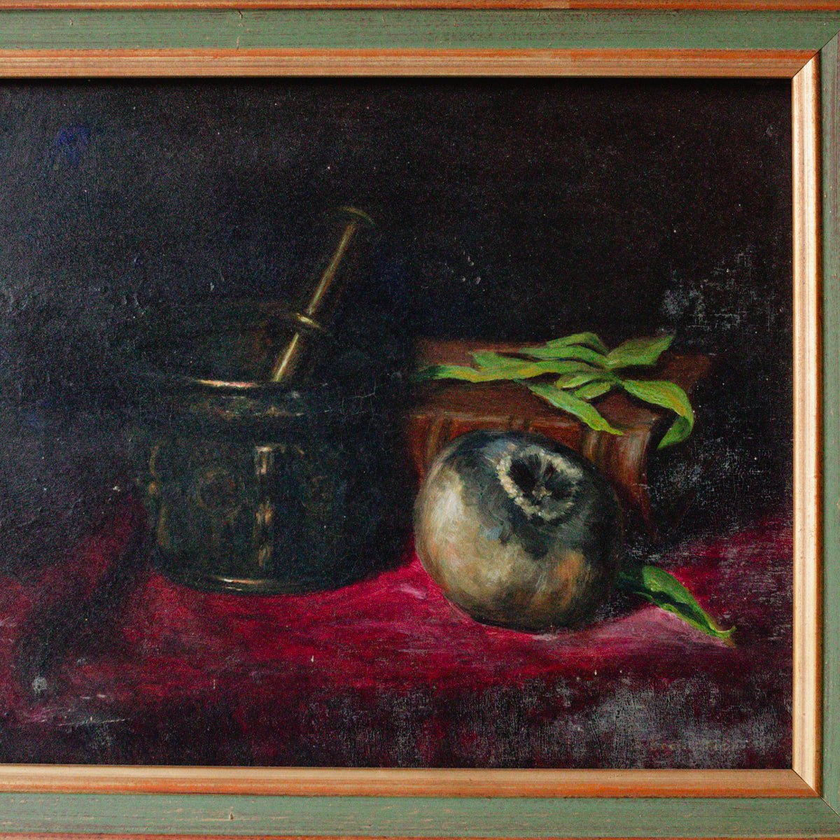 Nature Morte à la Verveine Oil Painting - elsie green - art