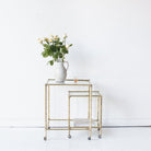 Nesting Baguès Style Table - elsie green - furniture