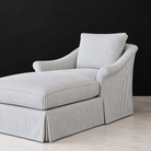 Newport Upholstered Chaise - elsie green - furniture