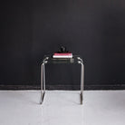 Nickel & Glass Side Table - elsie green - furniture