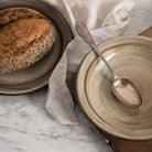 Niderviller Tolède Stoneware Platter, Serving Bowl and Silver Spoon - elsie green - the french kitchen