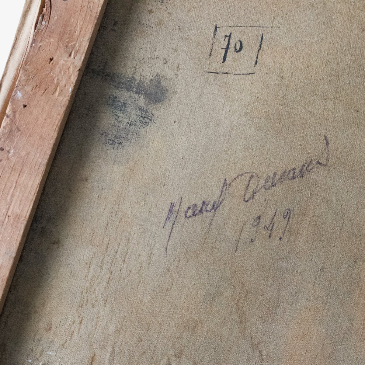 Nuit De Brouillard Oil Painting | Dated 1949 - elsie green - Art