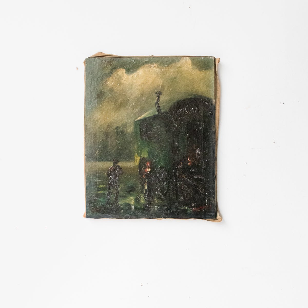 Nuit De Brouillard Oil Painting | Dated 1949 - elsie green - Art