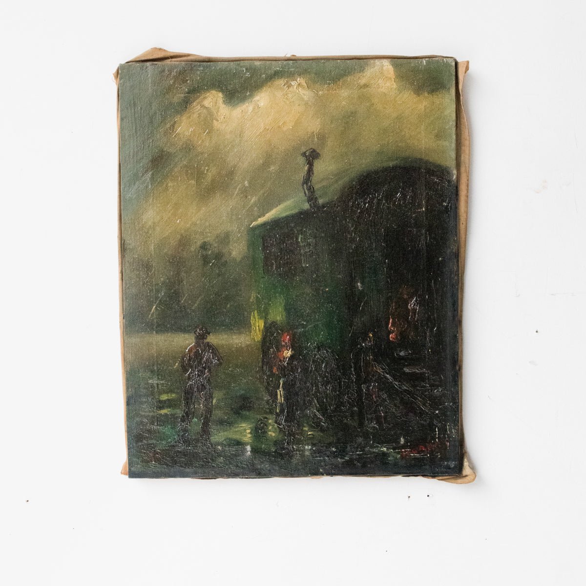 Nuit De Brouillard Oil Painting | Dated 1949 - elsie green - Art