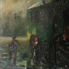 Nuit De Brouillard Oil Painting | Dated 1949 - elsie green - Art