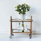 Oak Bar Cart - elsie green - furniture