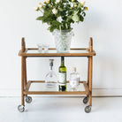 Oak Bar Cart - elsie green - furniture