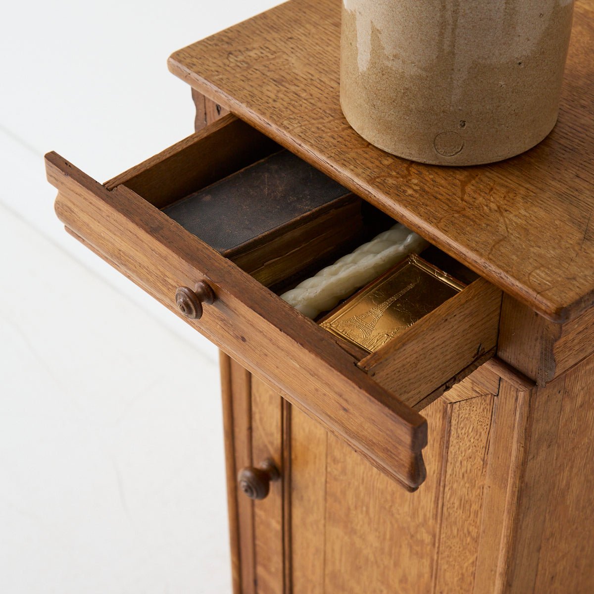Oak Bedside Table - elsie green - furniture