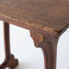 Oak Bistro Table with Brass Stretcher - elsie green - furniture