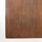 Oak Bistro Table with Brass Stretcher - elsie green - furniture