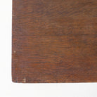 Oak Bistro Table with Brass Stretcher - elsie green - furniture