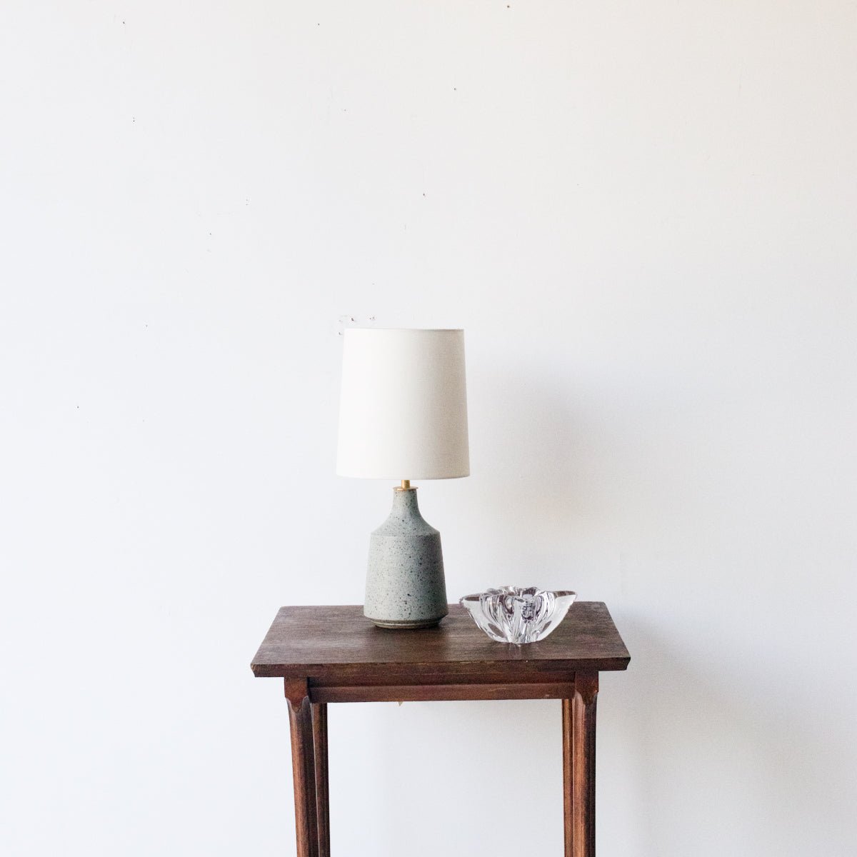 Oak Bistro Table with Brass Stretcher - elsie green - furniture