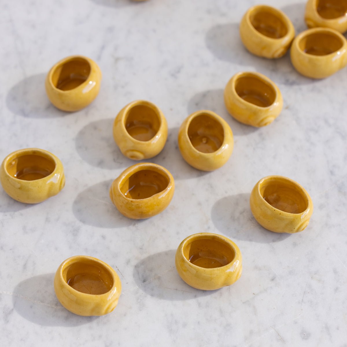 Ochre Escargot Pot Set of 8 - elsie green - the french kitchen