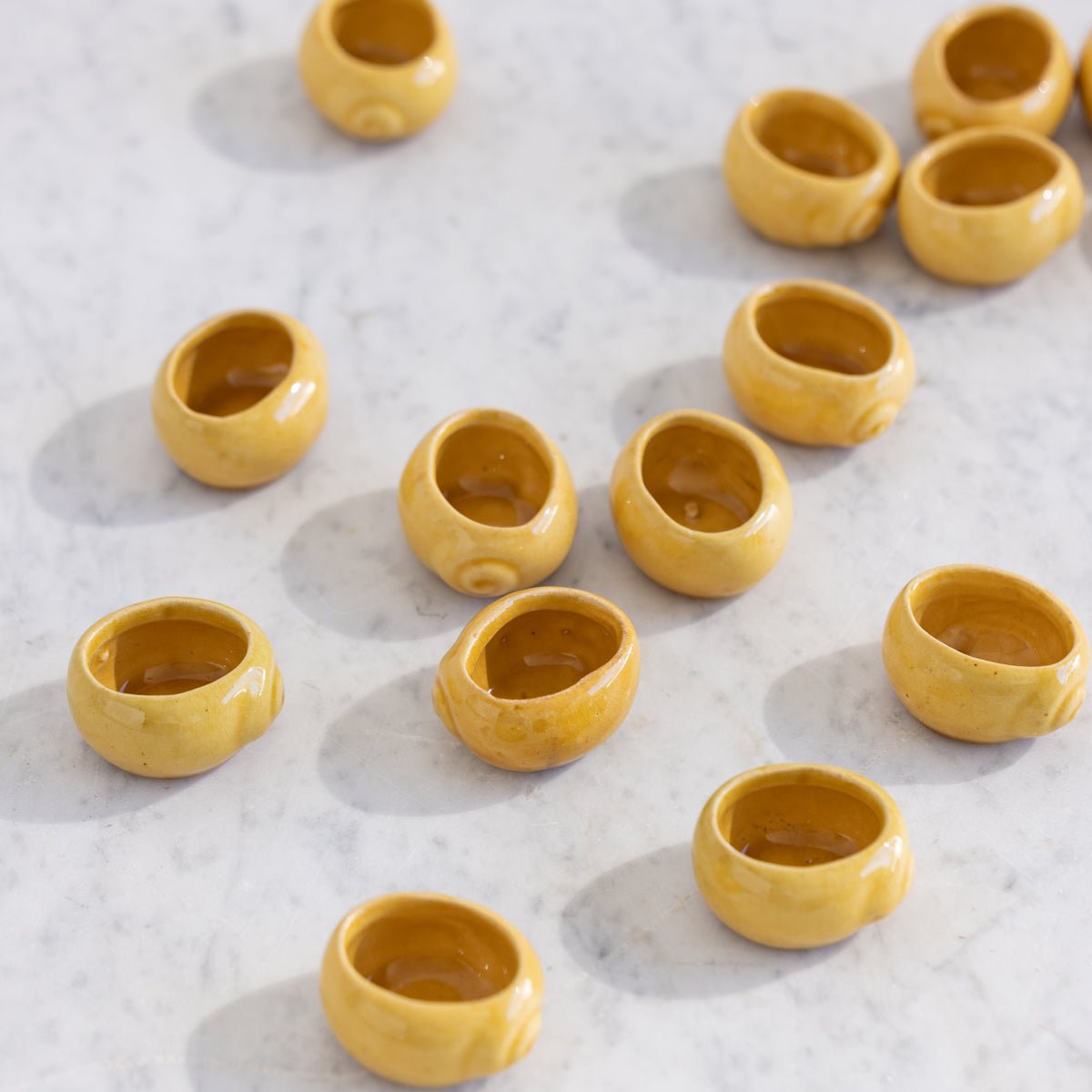 Ochre Escargot Pot Set of 8 - elsie green - the french kitchen