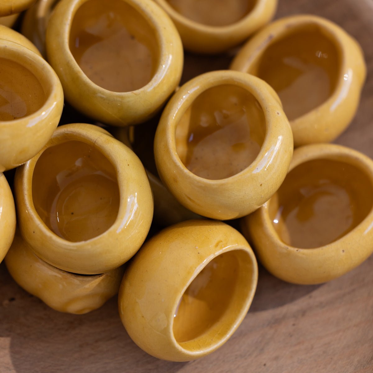 Ochre Escargot Pot Set of 8 - elsie green - the french kitchen